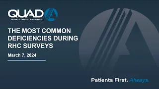 Lunch & Learn - RHC Compliance (The Most Common Deficiencies During an RHC Survey)