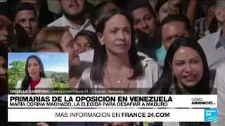 Informe desde Caracas: María Corina Machado se impuso en primarias opositoras