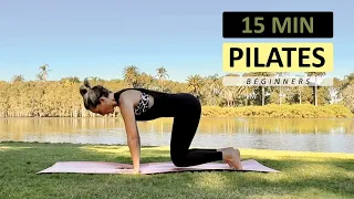 15 Min PILATES Workout Beginners | Simple With Instructions | No Equipment