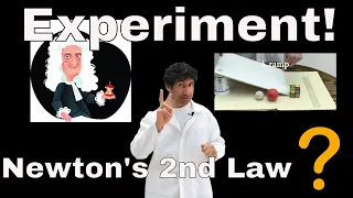 Easy experiment to explain the second law of motion at home / 2nd law of motion