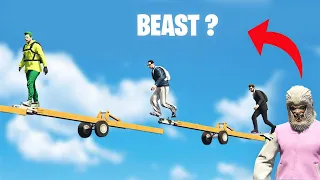 Ultimate Beast Transformation 🤯 | GTA 5 Stunt Races - Black FOX