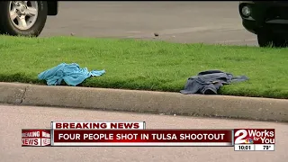 Four people shot in Tulsa shootout