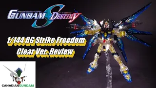 1/144 RG Strike Freedom Gundam Clear Colour Ver. Review