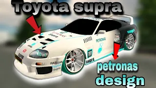 How to make Toyota supra Mk4 petronas design |Car parking multiplayer |Hassy gaming