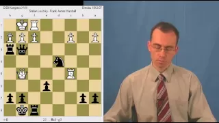 Chess Tactics: S. Levitsky - Frank Marshall (Breslau, 1912)