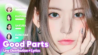 LE SSERAFIM - Good Parts (Line Distribution + Lyrics Karaoke) PATREON REQUESTED