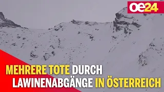 Mehrere Tote durch Lawinenabgänge in Österreich