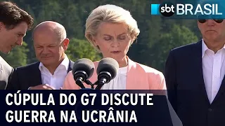 Guerra na Ucrânia é o principal tema na cúpula do G7 | SBT Brasil (27/06/22)