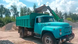 ЗІЛ 130. 🚚🚚🤝Доставка піску та щебеню, працюю разом з донечкою.👸👸👸