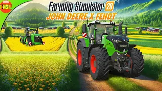 Working with Fendt and John Deere Combo | Farming Simulator 20 #21