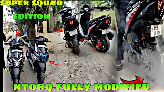 tvs ntorq 125 super squad edition modified || tvs ntorq 125 best top 10 modification  ♥