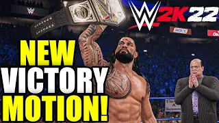 WWE 2K22 How to get Roman Reigns Hidden Victory Motion