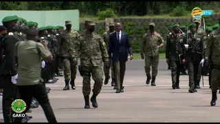 President Kagame inspects the parade of 721 cadet officers | Rwanda Military Academy - Gako