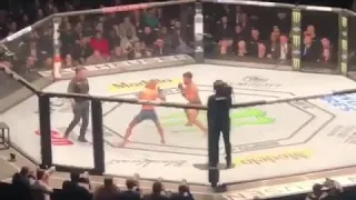 CRAZY! Henry Cejudo knocks out TJ Dillashaw in 32 seconds!!! 🥇