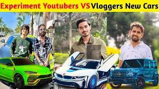 Experiment Youtubers VS Vloggers New Cars | UK07 Rider, Mr Indian Hacker, Crazy XYZ, Aamir Majid