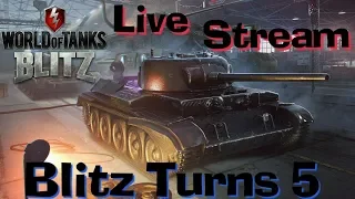 LIVE - WoT Blitz Playing Y5 T-34 // Blitz Turns 5 Event - Short Stream