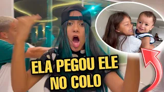 DEIXEI A VALENTINA PEGAR MEU FILHO NO COLO COM 10 KILOS! 😧😱 *um final de semana com a gente*