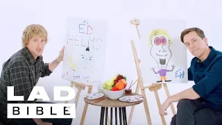 Owen Wilson and Ed Helms From Father Figures Paint Priceless Portraits Of Each Other