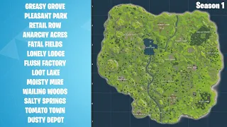 Fortnite Map Evolution! (Season 1 - Season 18)