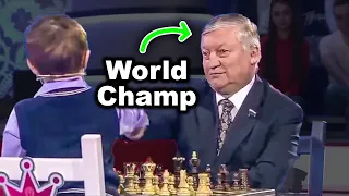 When a 3 Year Old Prodigy Faced a World Chess Champion