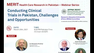 Conducting Clinical Trials in Pakistan - MERIT Research Webinar 1