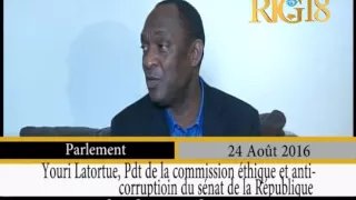 Le Président de la Commission éthique et anti-corruption, Youri Latortue se dit satisfait