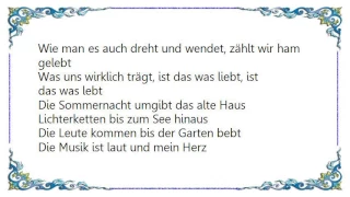 Joris - Wie man es auch dreht Lyrics