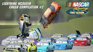 Lightning McQueen Crash Compilation #2 | NASCAR Racing 2003 Season
