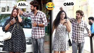 Giving head massage to cute girls prank ||Rahul Rock|| #bollywood #cute #rose #tollywood