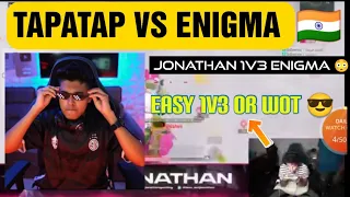 TAPATAP VS ENIGMA 😱 | JONATHAN 1V3 ENIGMA 🔥🔥🔥 | JONATHAN POV 🇮🇳