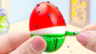 Watermelon Jello Making 🍉1000+ Yummy Miniature Watermelon Jelly Egg 🍰Rainbow Cakes Idea