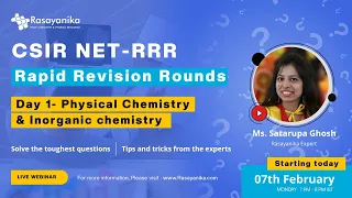 Day 1 : CSIR NET Rapid Revision Round -  Physical Chemistry & Inorganic chemistry