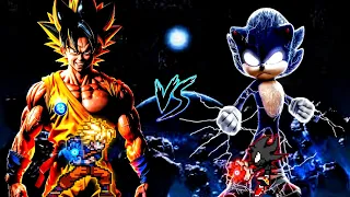 Goku DBS V3.5 OP (all form) VS Sonic Chaos OP (all form) in Jump Force #Mugen