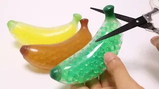 Banana Orbeez Squeeze and Slime for ASMR