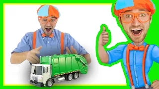 Garbage Truck with Blippi Toys | Educational Toy Videos for Children