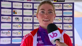 Demi Vollering post race reaction after stage 3 in Burgos