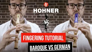 BAROQUE FINGERING vs GERMAN FINGERING - Hohner Tutorial