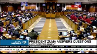 EFF members walk out of Parliament during Zuma's Q&A