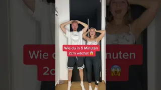 Wie du in 5 Minuten 2cm wächst😱 (KEIN FAKE❗️) #tiktok #shorts #jonathanschoeck #couple