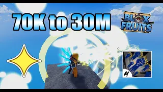 The New Journey Of Marine 70K To 30M Honor Hunting With Light Fruit | Blox Fruits