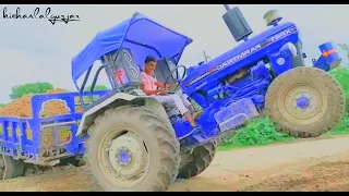 farmtrac champion XP41 trolley ke sath stunt#trolleykesathtractorstunt#farmtracXP41