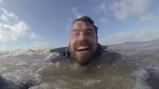 Storm Jorge Kitesurf Lytham Crashing