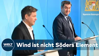 WINDKRAFT: Habeck beschwört Öko-Patriotismus - Söder tritt auf die Bremse