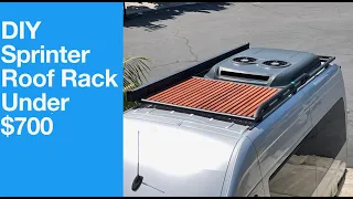 DIY Sprinter van roof rack with 80/20 extruded aluminum for under $700