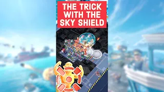 the TRICK with the SKY SHIELD - Warships on BOOM BEACH