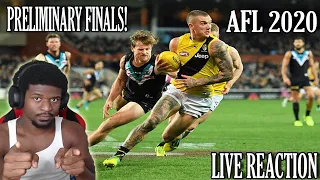 PORT ADELAIDE VS RICHMOND 2020 PRELIMINARY FINALS LIVE!!