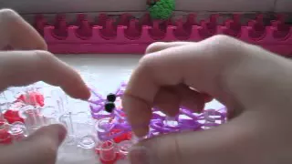 3D мячик из резинок Rainbow Loom на станке