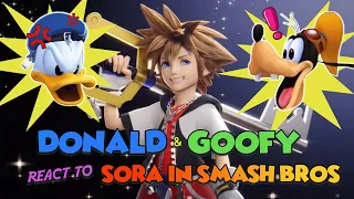 Donald & Goofy React to Sora in Smash Bros!