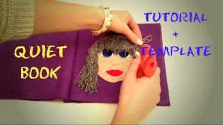 QUIET BOOK tutorial (no sew) + TEMPLATE (Quiet book bez šivanja - proces izrade + predložak)