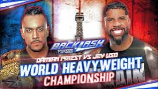 DAMIAN PRIEST VS JEY USOS WWE WORLD CHAMPION!! WWE BASHLASH ( WWE PIC FED ) 2024